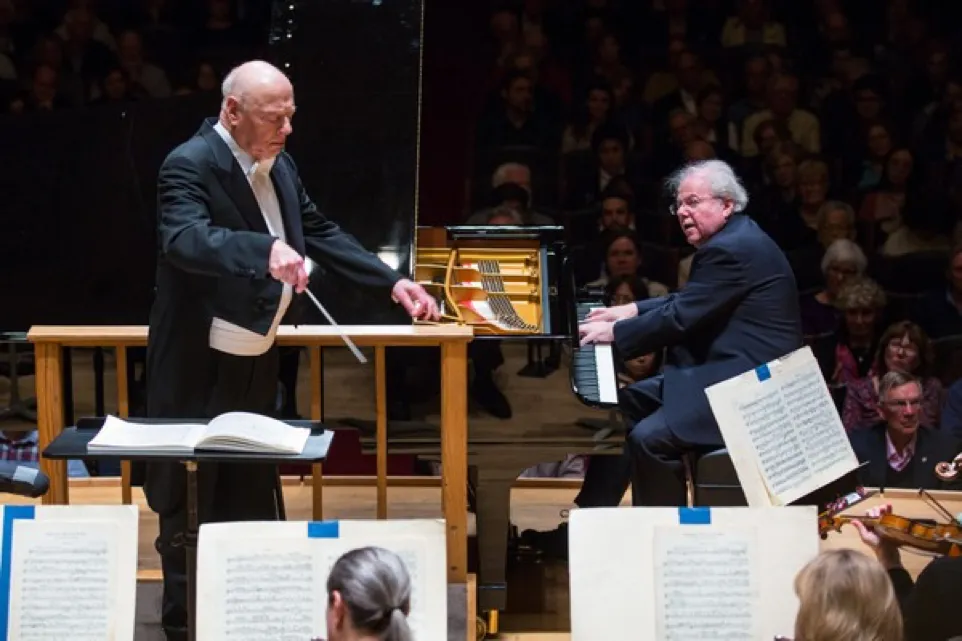 Two Masters and One Protégé: Ax, Haitink, and debut of principal cellist Blaise Déjardin
