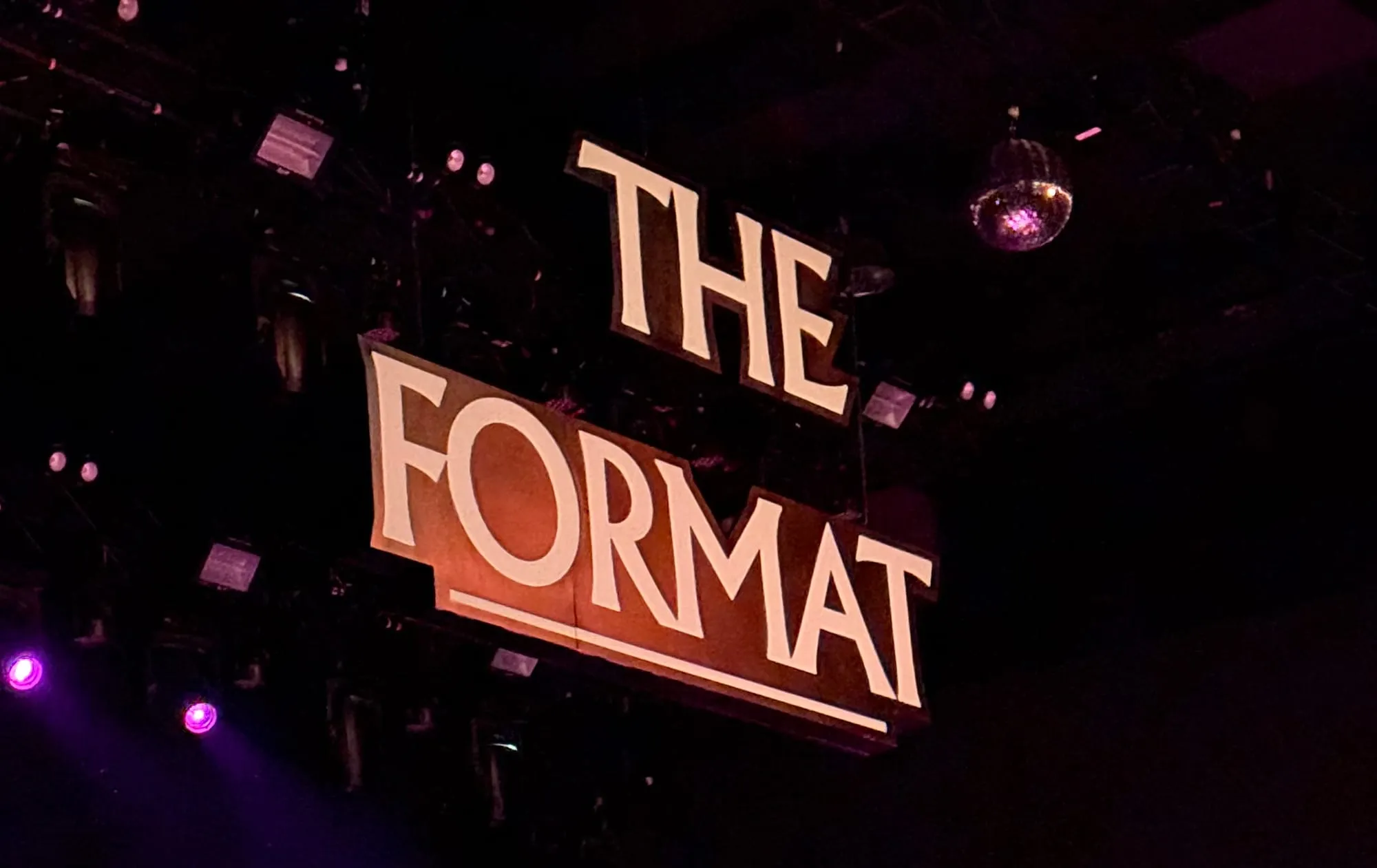 The Format Reclaims the Stage