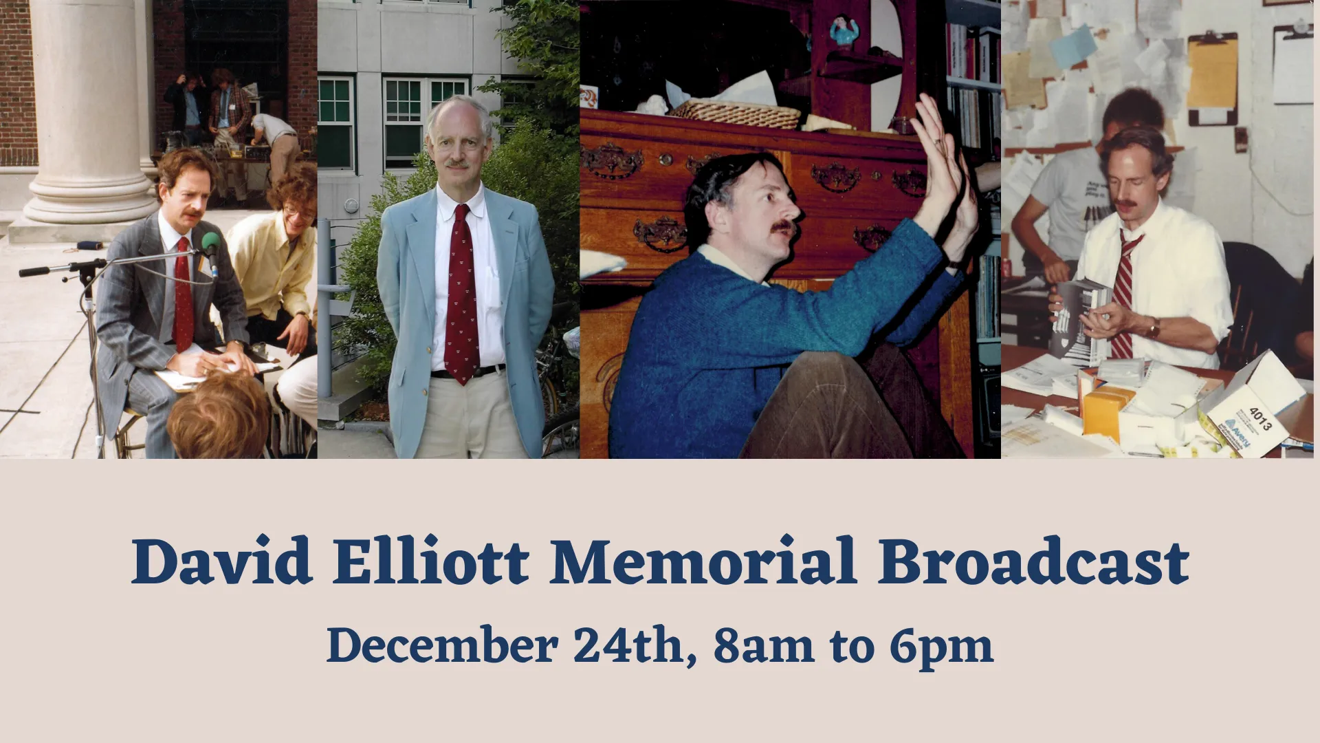 David Elliott Memorial Orgy Schedule and Details